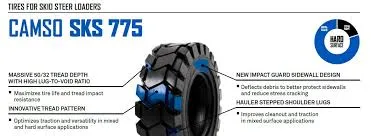 12-16.5 (305/70-16.5) Camso SKS 775 Tire, L-5, 12-Ply Rating (8.937.8439)
