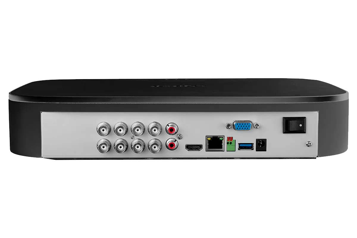 4K Ultra HD 8 Channel Digital Video Recorder with Smart Motion Detection and Smart Home Voice Control, 1TB HDD