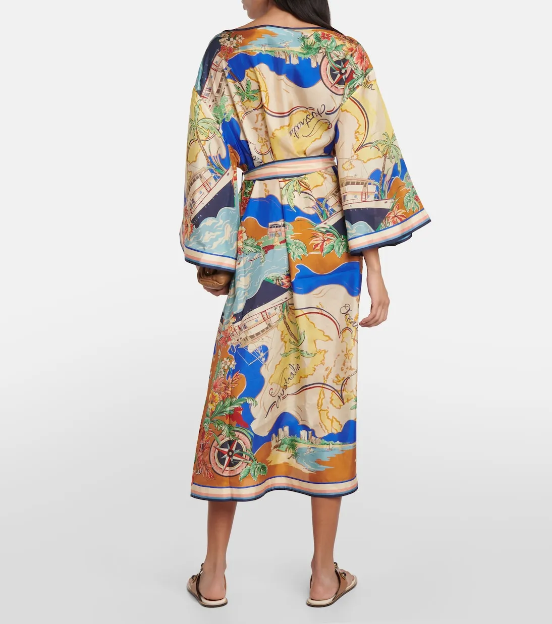 Alight Zimmermann printed silk midi dress, multicolor
