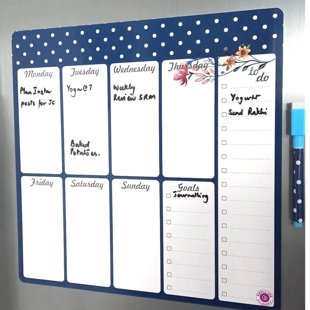 Azalea Magnetic Rewritable Week Planner