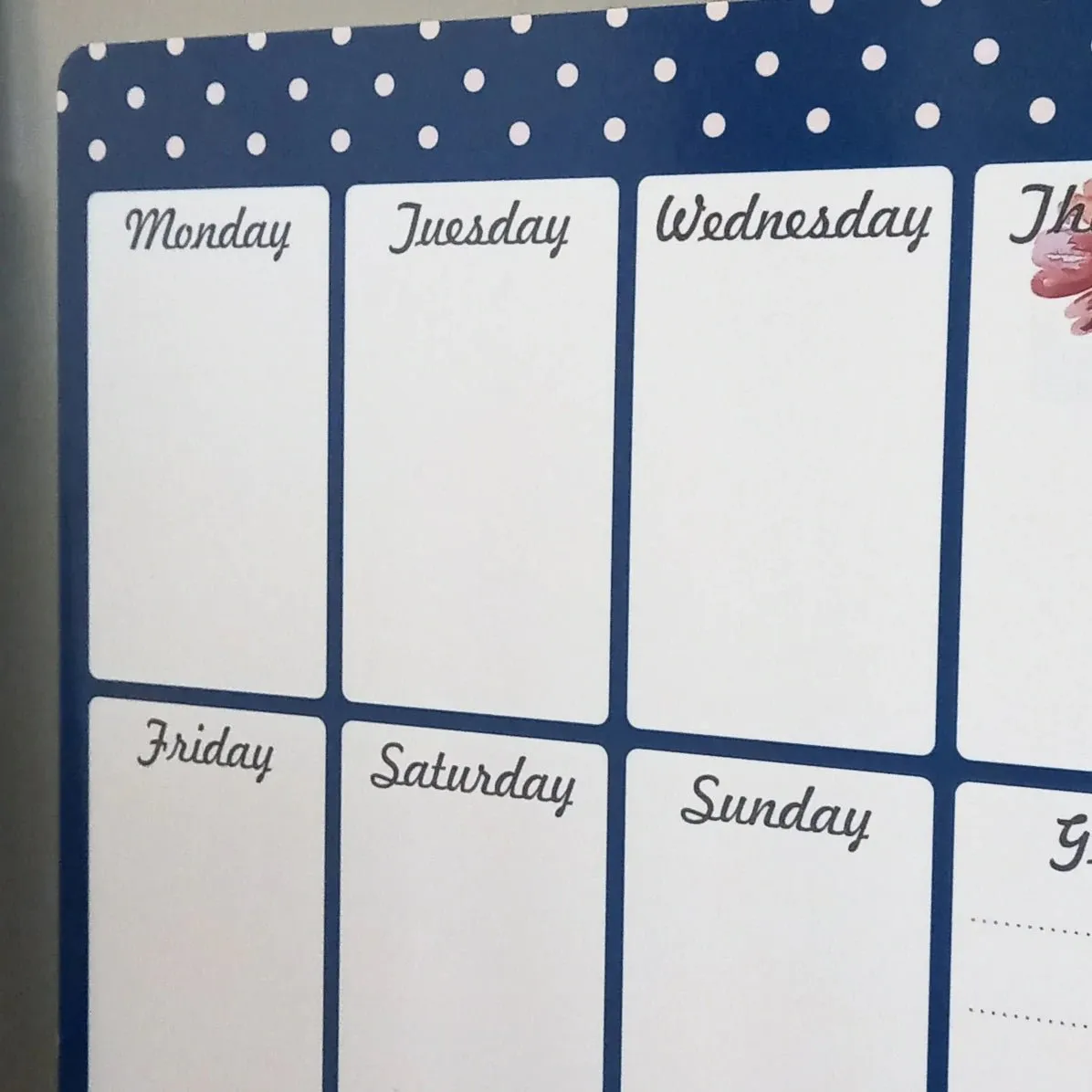Azalea Magnetic Rewritable Week Planner
