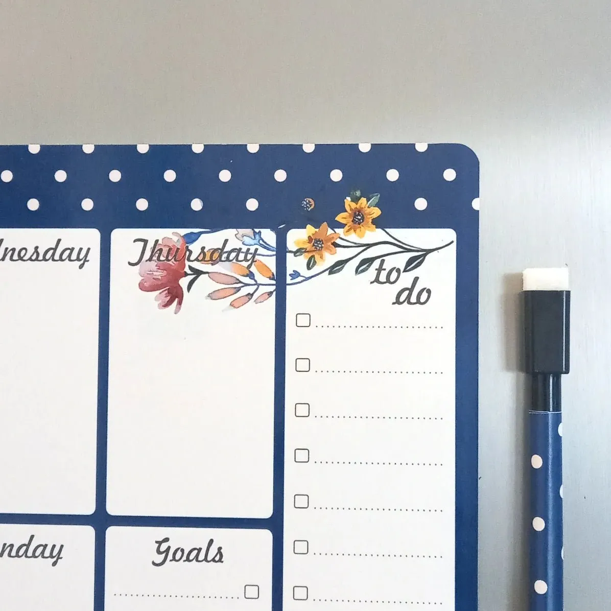 Azalea Magnetic Rewritable Week Planner