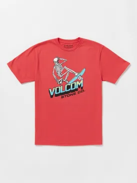 Big Boys Bone Slide Short Sleeve Tee - Flash Red