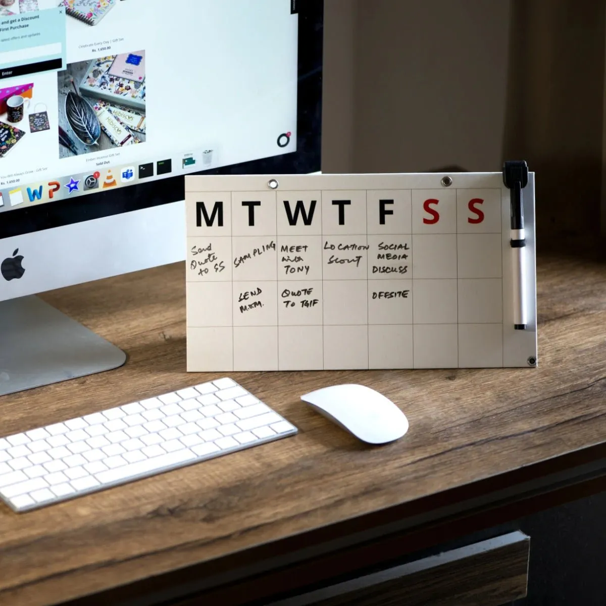 Bold Week Planner-Bold Rewritable Board