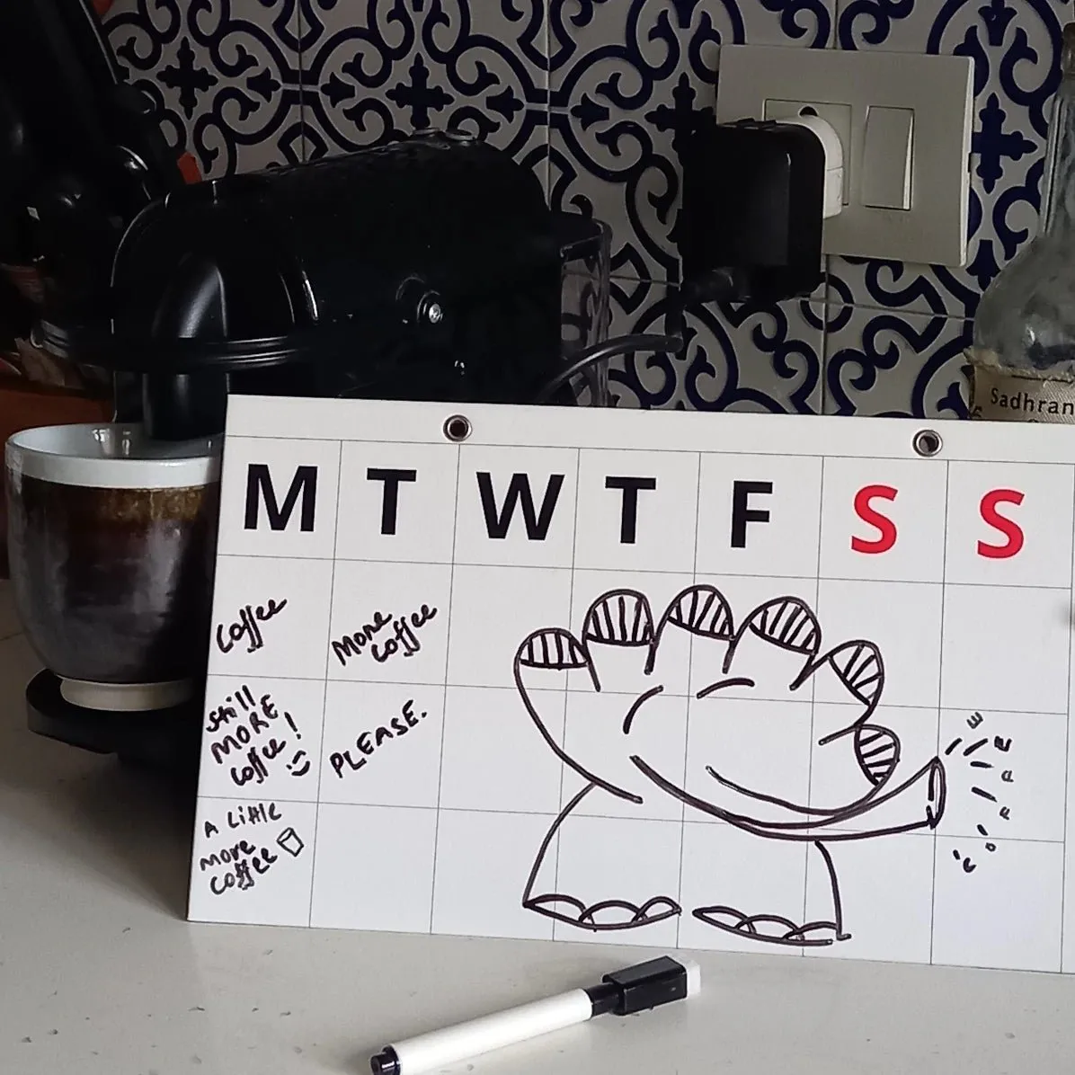 Bold Week Planner-Bold Rewritable Board