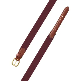 Burgundy Belgian Stretch Children's Belt