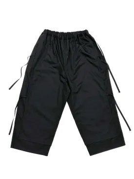 Casual Black Ribbon Pants