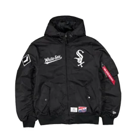 Chicago White Sox Black Bomber Jacket New Era X Alpha Industries