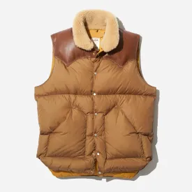 CHRISTY DOWN VEST - D. BROWN
