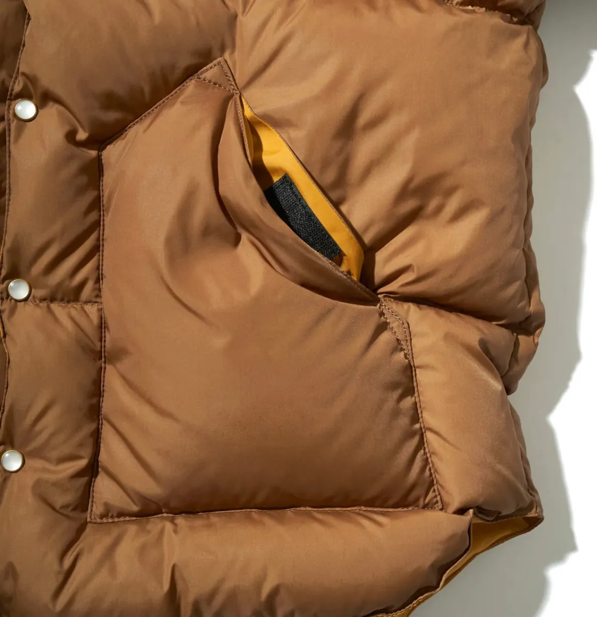 CHRISTY DOWN VEST - D. BROWN
