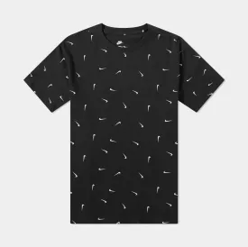 Club AOP Tee Mens Short Sleeve Shirt (Black)