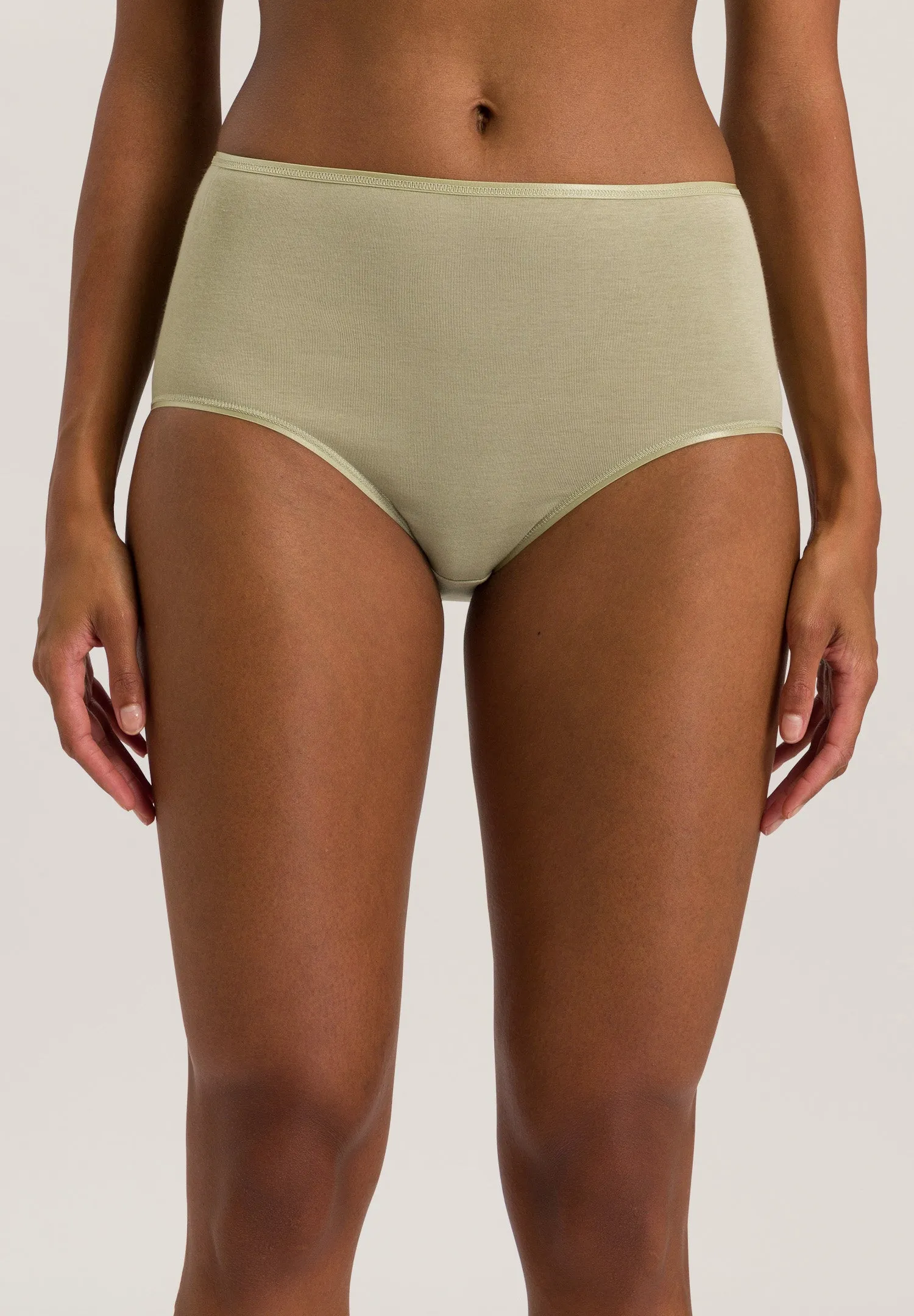 Cotton Seamless Cotton Full Brief | Moss Green 71625-2720
