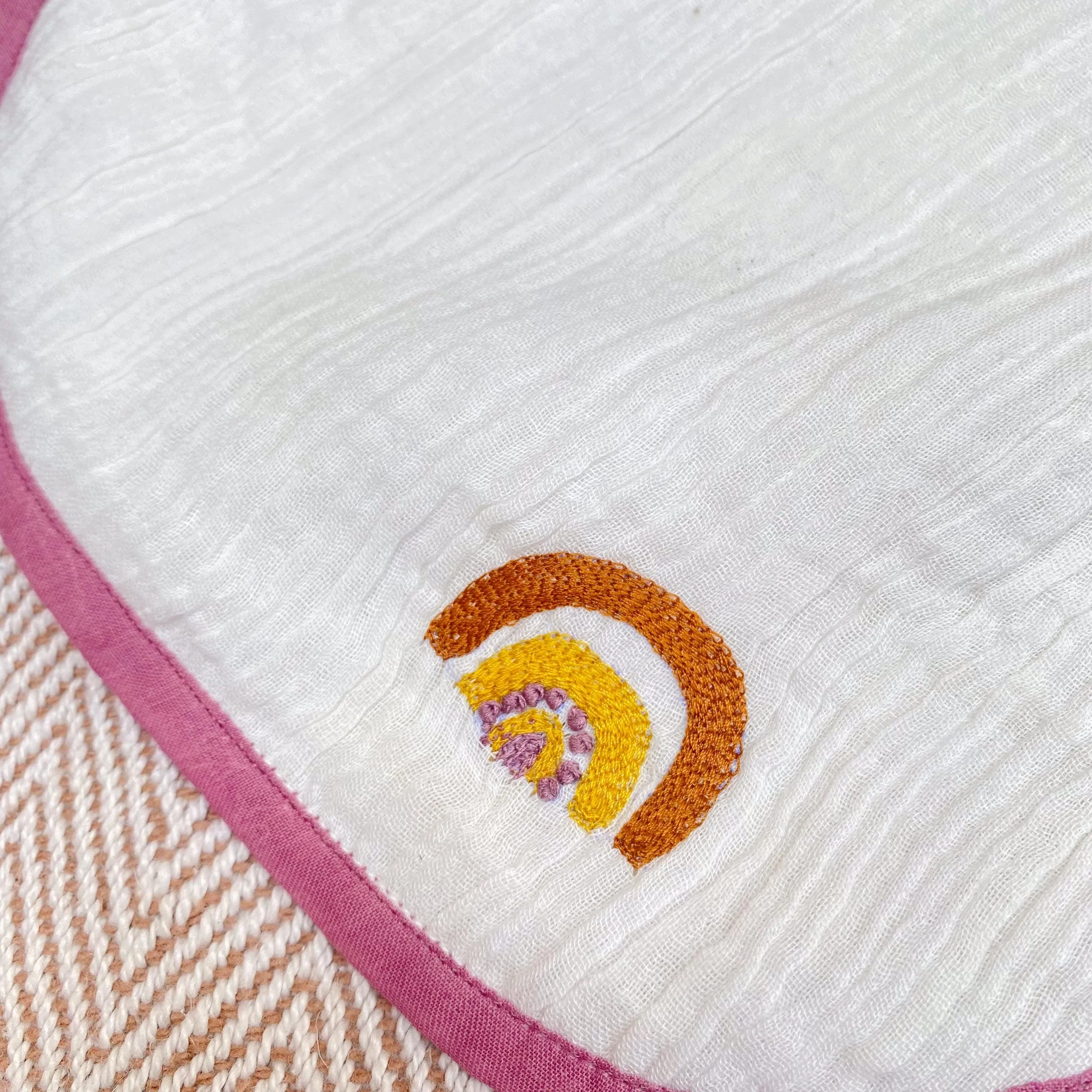 Crinkled Muslin Burp Clothes