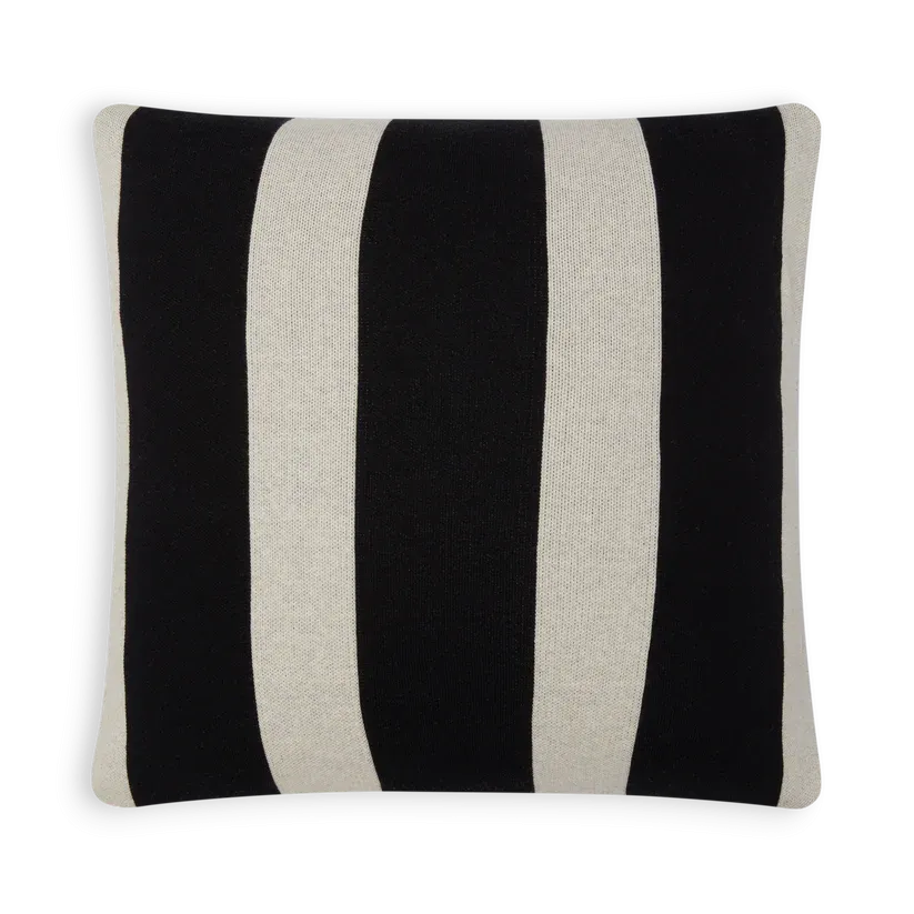 Enkel Cushion | Black | Cotton & Duck Feather | by Sophie Home