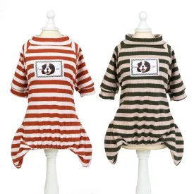 Four-legged striped home clothes pet clothes