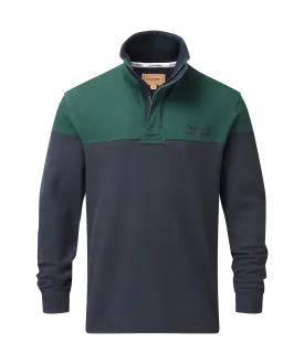 Helford Heritage Sweatshirt - Navy/Pine Green