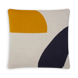 Ilo Cushion | Citrus, Ink, Ivory | Cotton & Biodegradable Inner | by Sophie Home