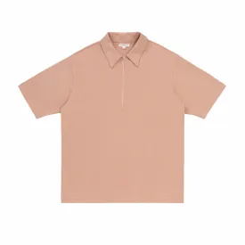 Lady White Co. Half-Zip Polo (Pink Glass)