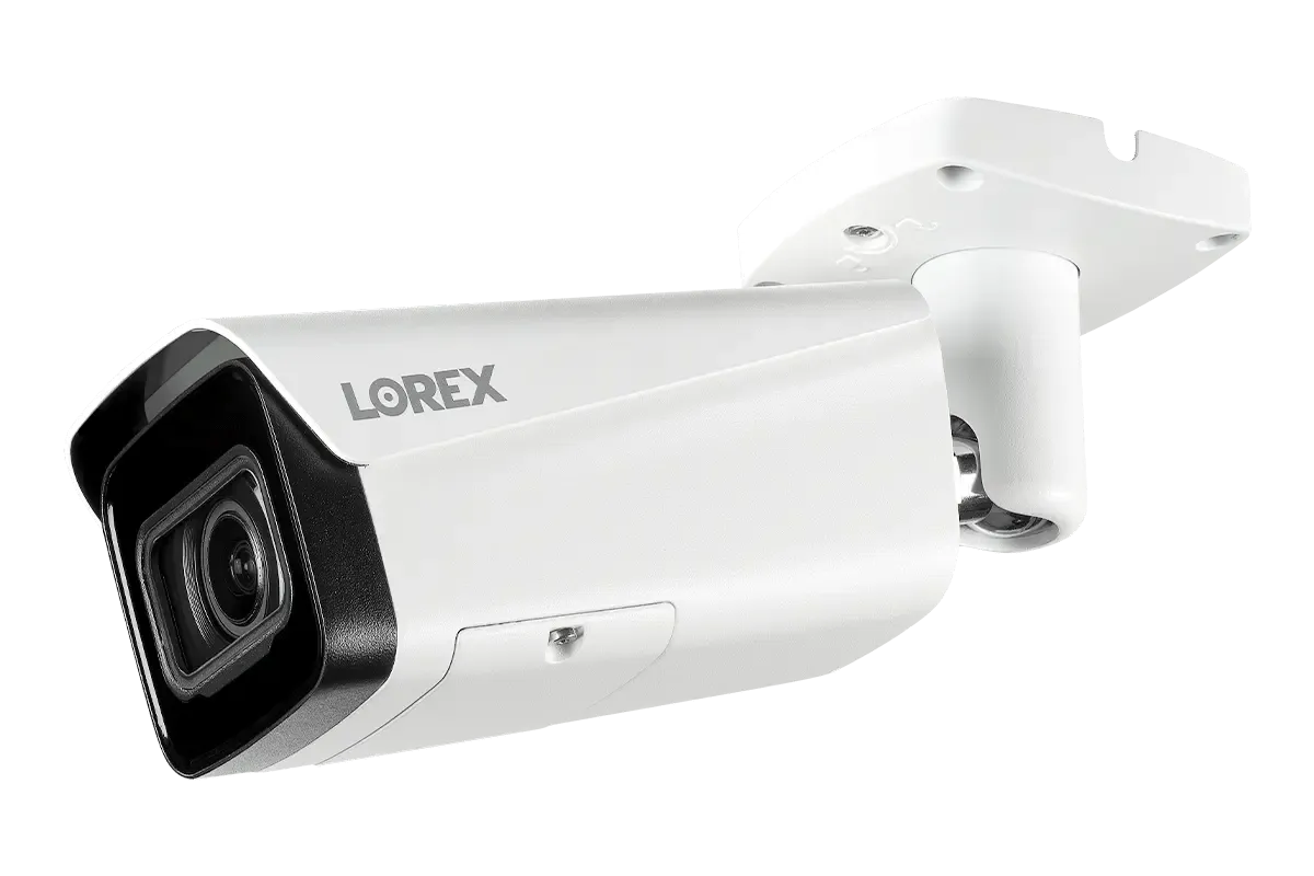 Lorex 4K (32 Camera Capable) 8TB Wired NVR System with Nocturnal 4 Smart IP Bullet Cameras Featuring Motorized Varifocal Lens, Vandal Resistant and 30FPS Recording