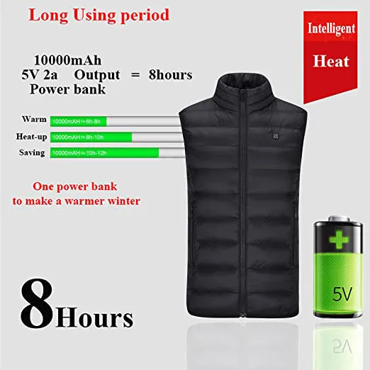 Men and Women's Heated Duck Down Vest