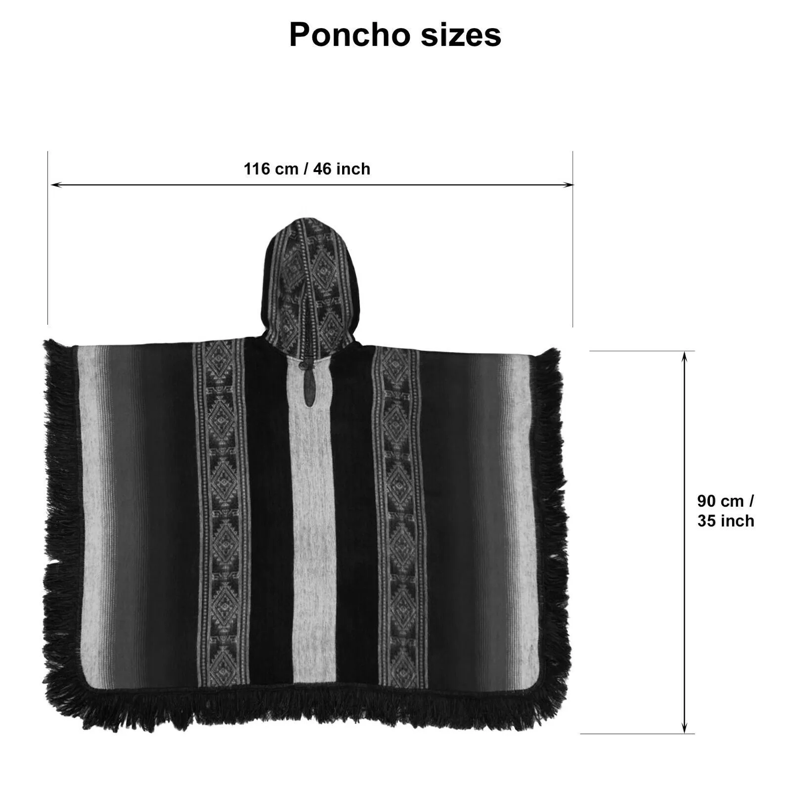Muru - Lightweight Baby Alpaca Fringed Hooded Poncho - Green - Unisex