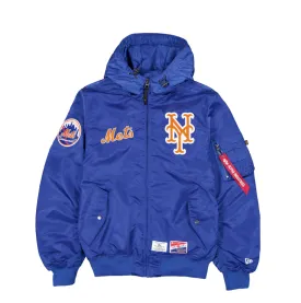 New York Mets Royal Bomber Jacket New Era X Alpha Industries