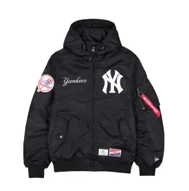 New York Yankees Black Bomber Jacket New Era X Alpha Industries