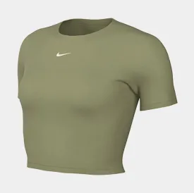 NSW Essential Crop Womens Short Sleeve Shirt (Green)
