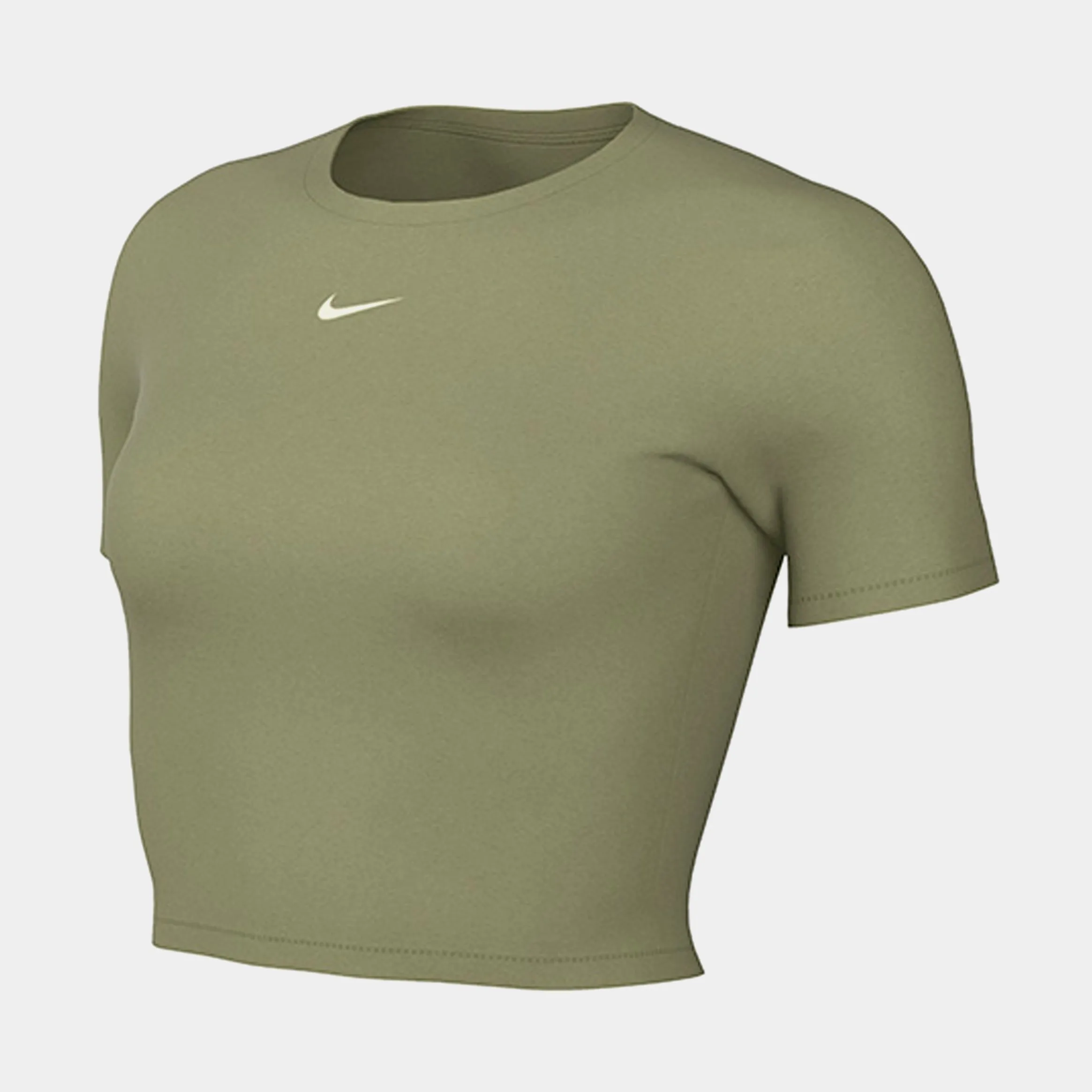 NSW Essential Crop Womens Short Sleeve Shirt (Green)