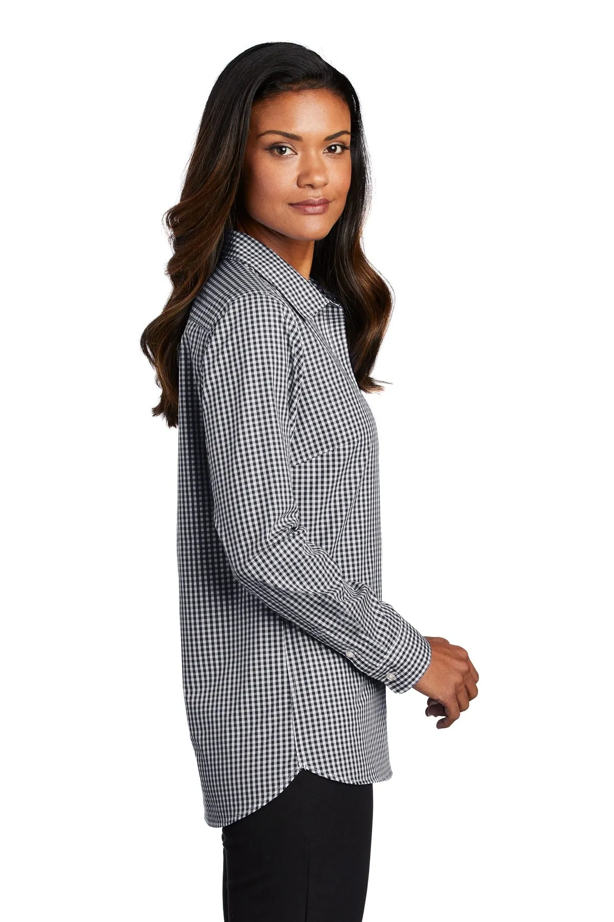 Port Authority ® Ladies Broadcloth Gingham Easy Care Shirt LW644
