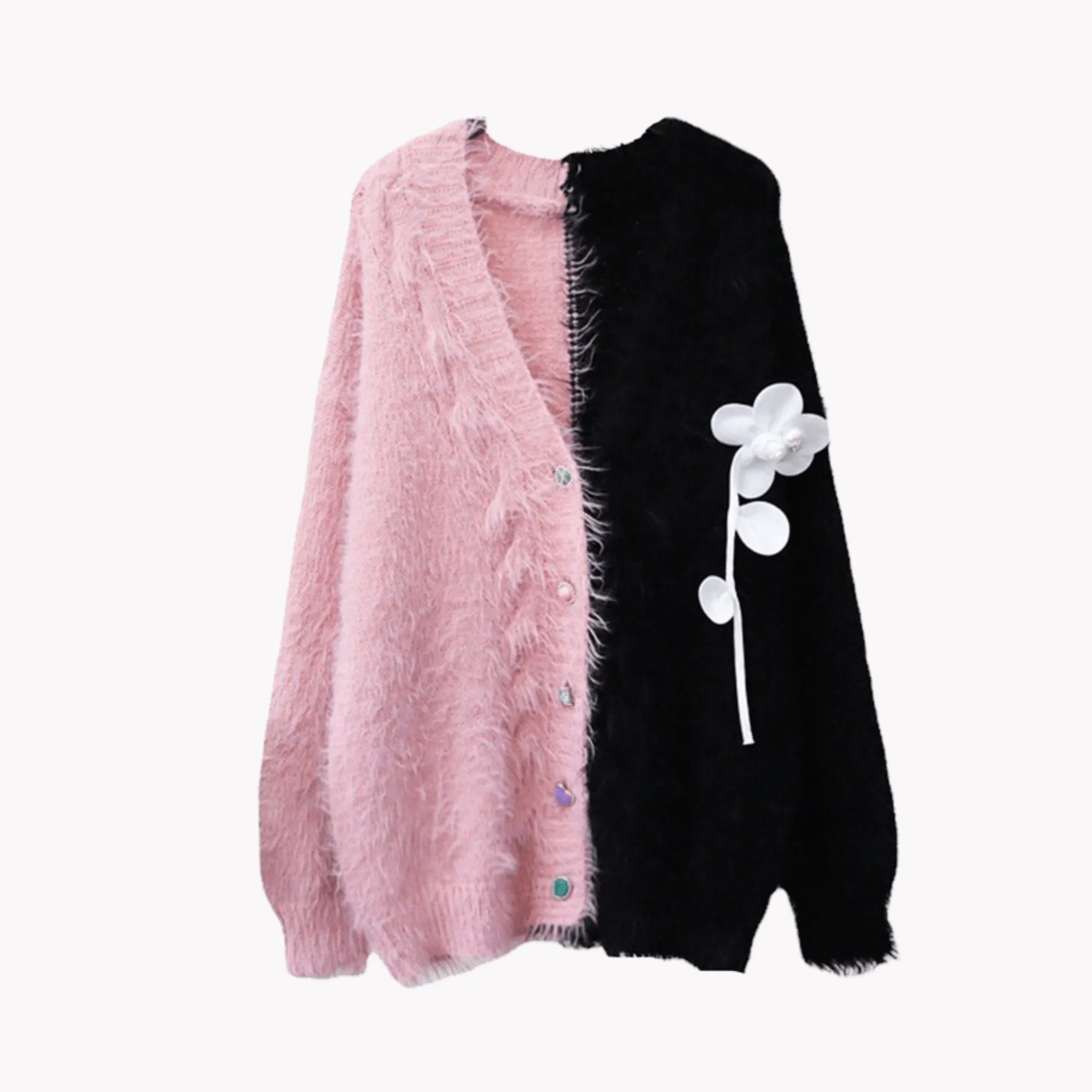 Pre Order:  Single Flower Fluffy Sweater