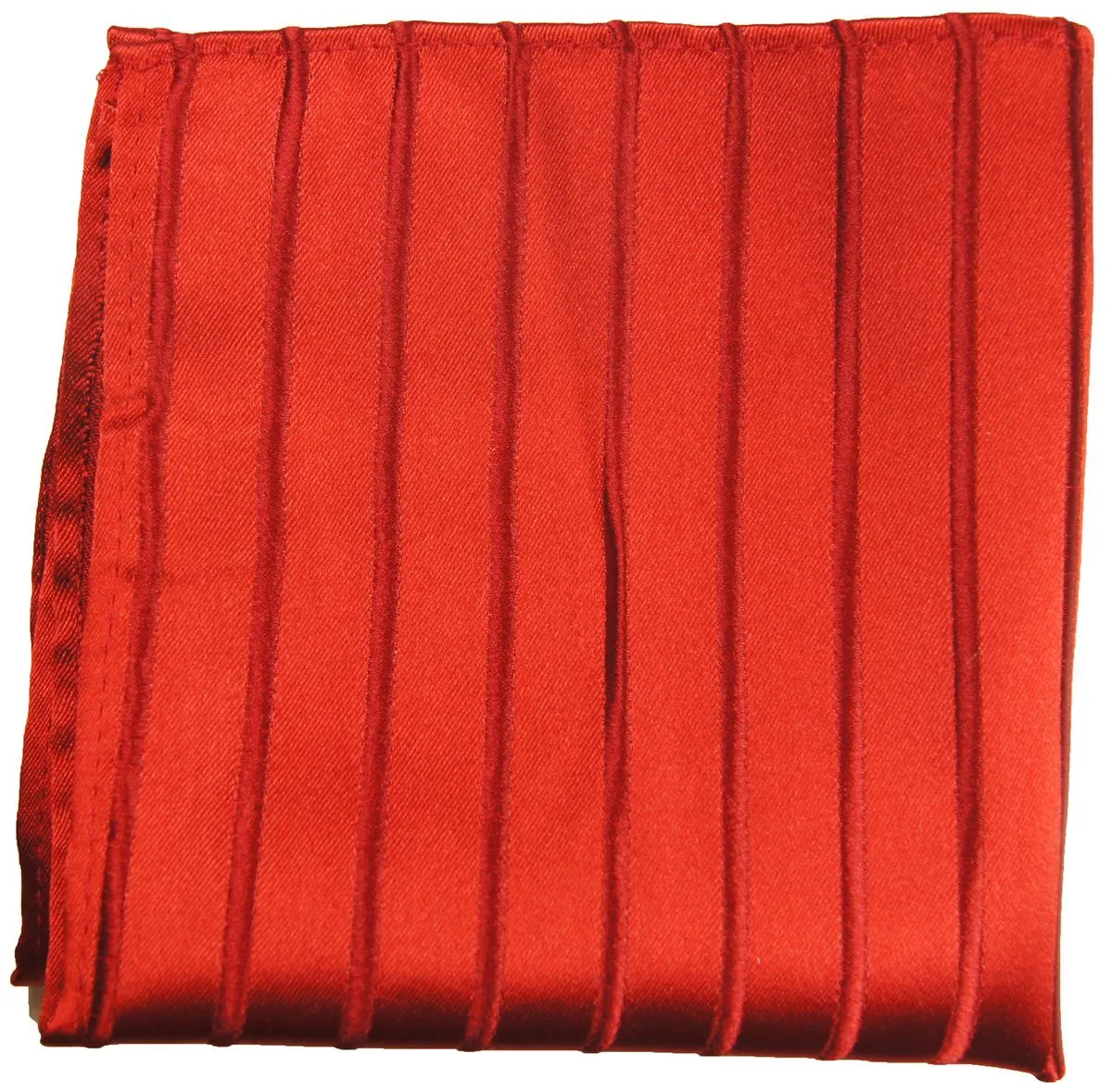 Red Striped Silk Tie with matching Accessories