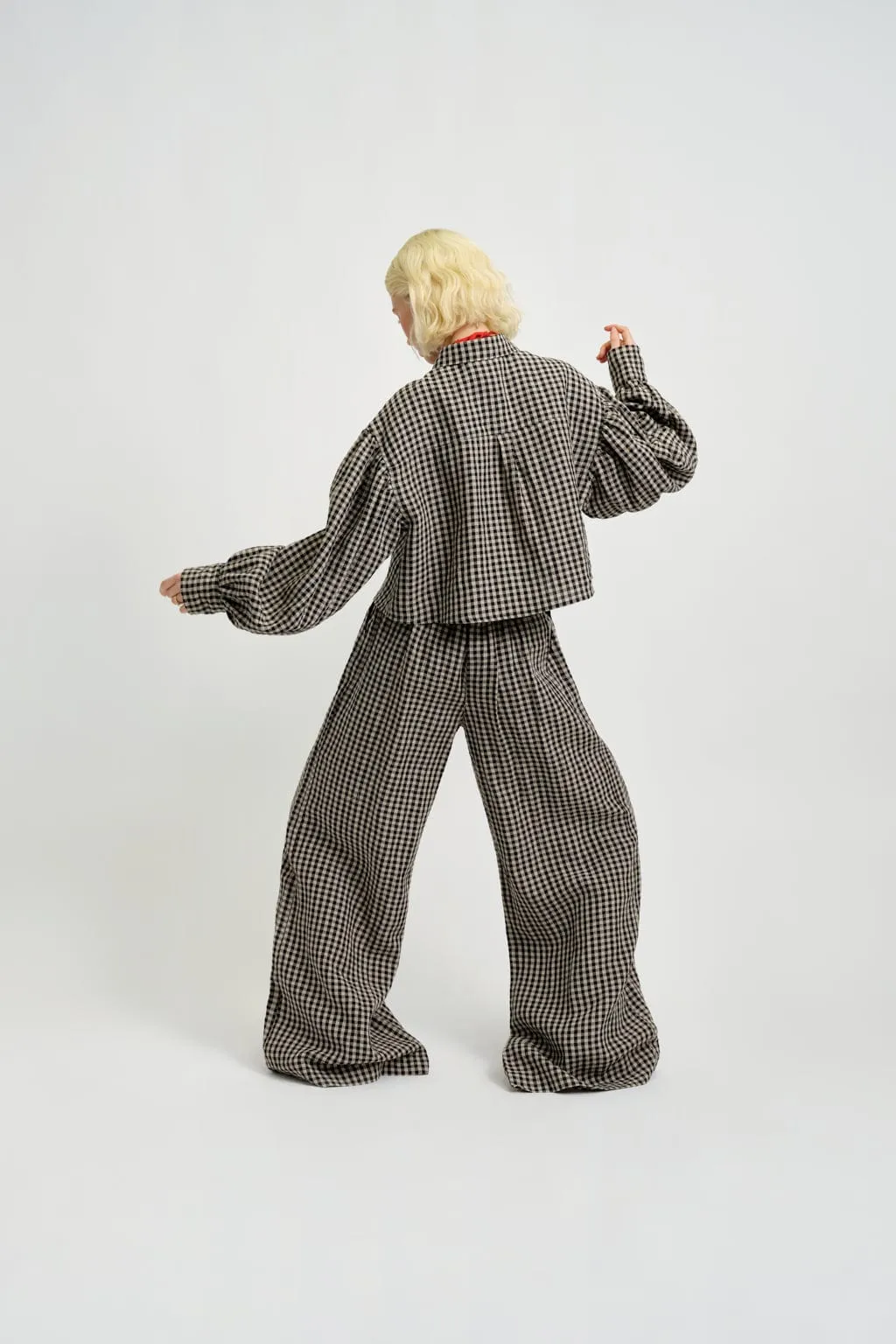 Romy Pant Gingham Linen