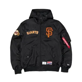 San Fransisco Giants Black Bomber Jacket New Era X Alpha Industries