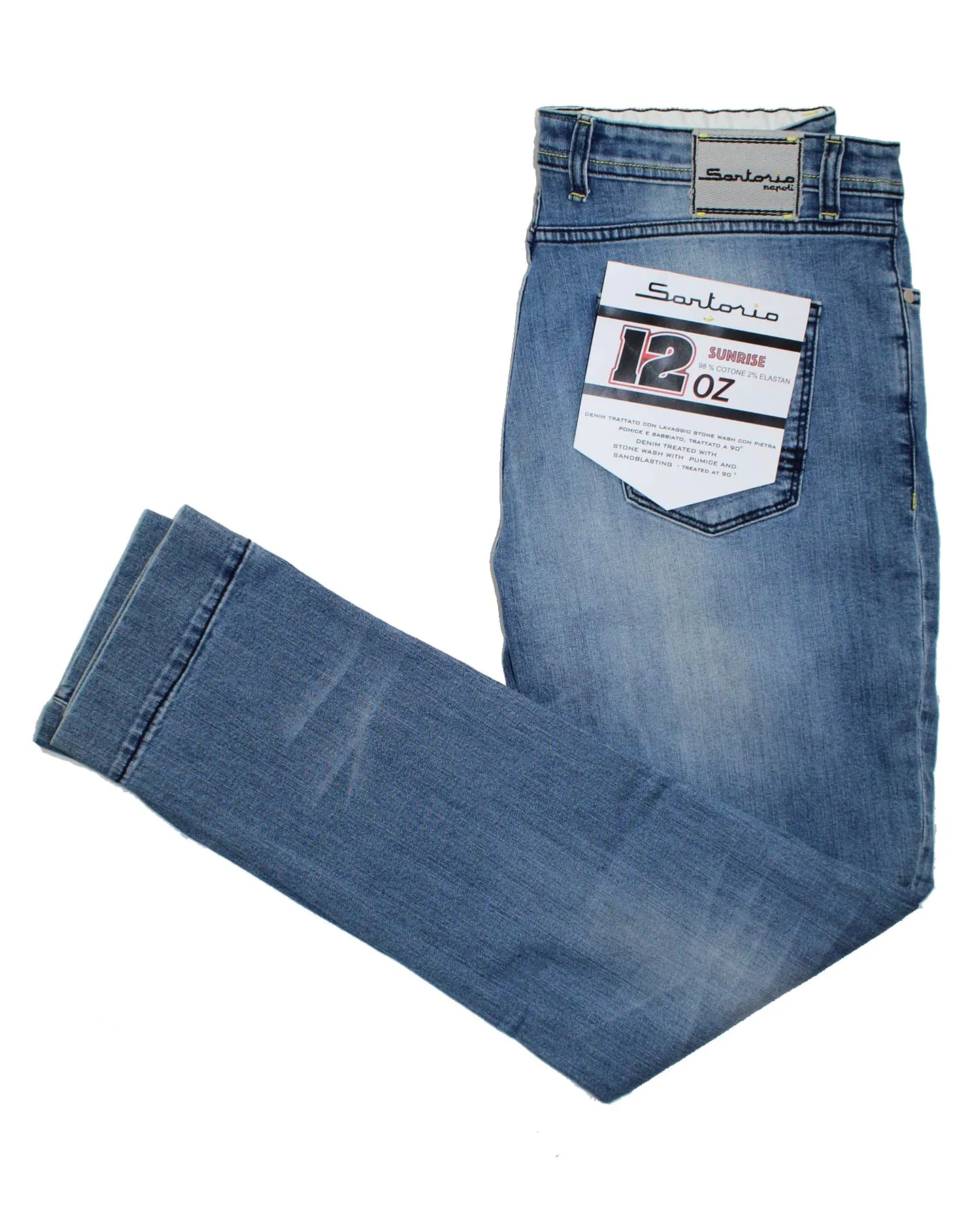 Sartorio Jeans Denim Blue Slim Fit Button Fly 38 SALE