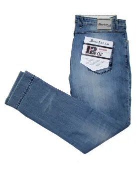 Sartorio Jeans Denim Blue Slim Fit Button Fly 38 SALE