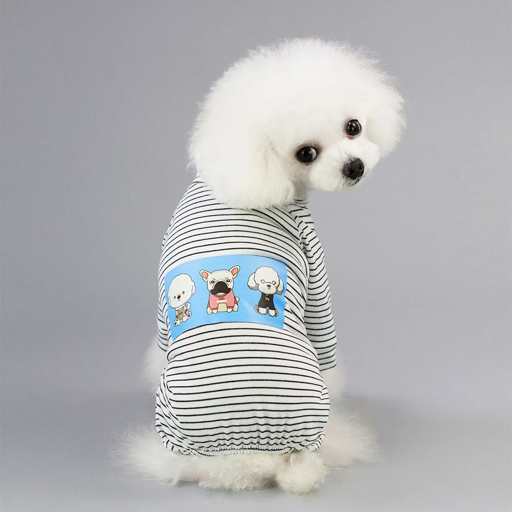 Spring and summer season three puppies home clothes pet clothing