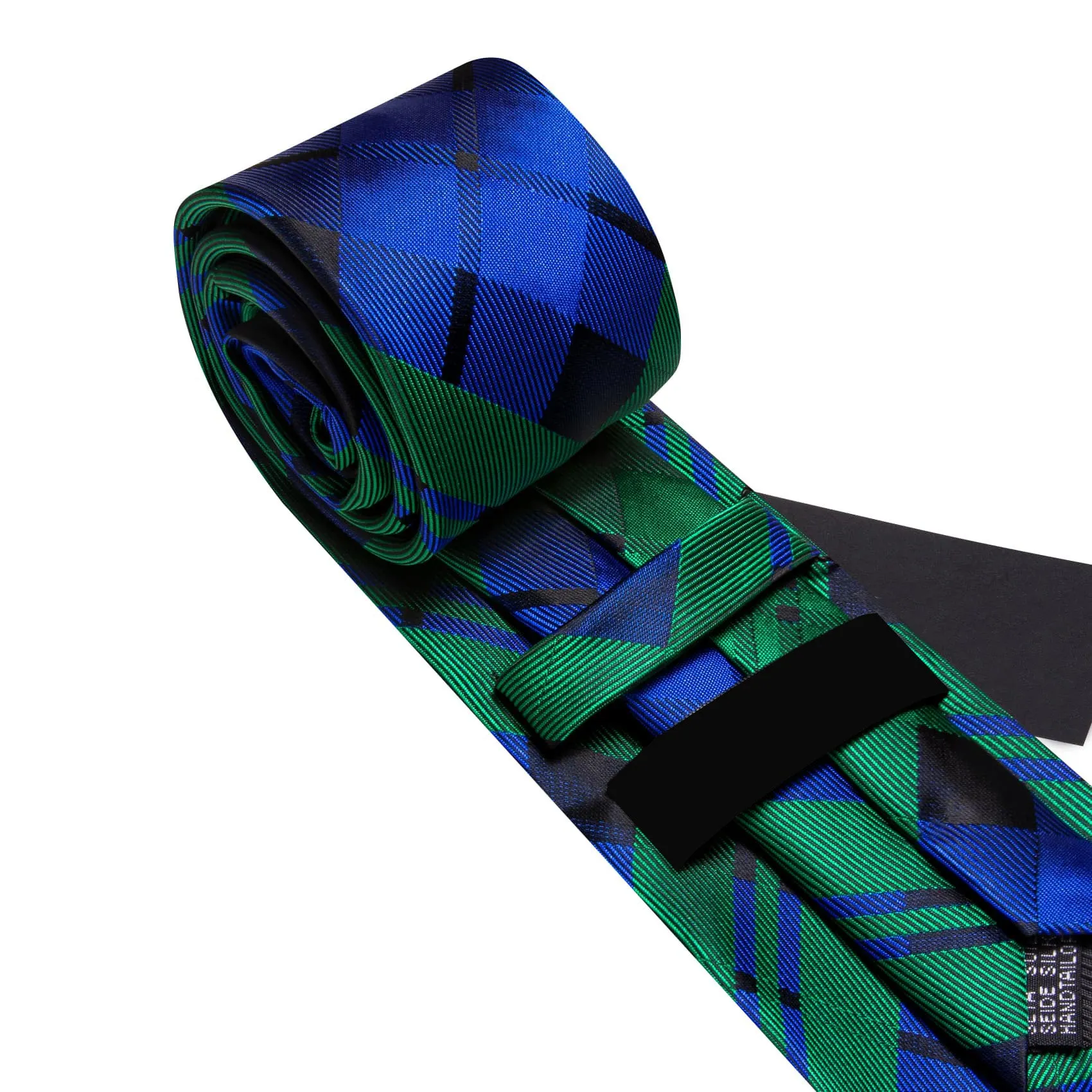 Ties2you Tuxedo Tie Blue Green Striped Silk Mens Work Tie Handkerchief Cufflinks Set