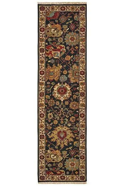 Tommy Bahama Angora 12302 Black Ivory Rug